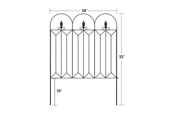 Rostfreie wasserdichte Metallfaltzaun-Landschaftsdraht-Grenzsperre für Garten/Blumen/Tier