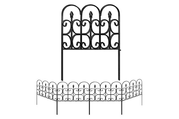 Outdoor Flower Bed Metal Fencing Barrier Panels Decor Picket Edging